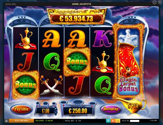 Un bon gain pour une bonne machine!